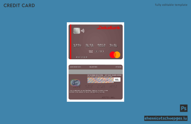 Deutschland Deka Bank Mastercard Beispielvorschau